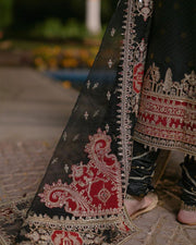 Kameez Trouser Pakistani Black Dress for Wedding