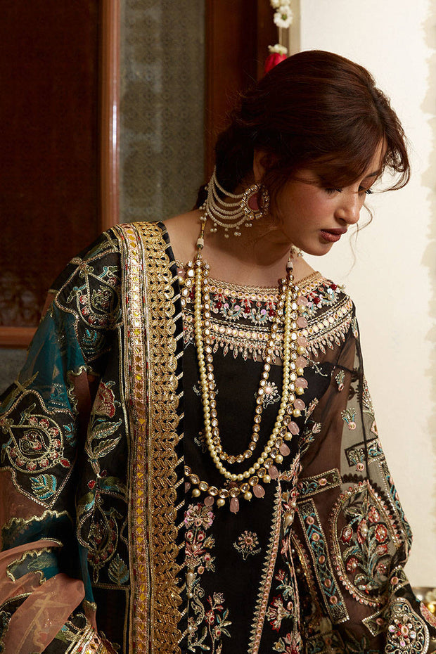 Kameez Trouser Pakistani Black Dress for Wedding