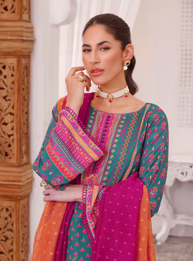 Kameez Trouser Pakistani Eid Dress in Silk Viscose Fabric