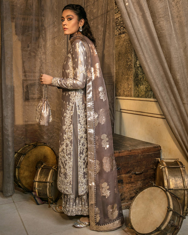 Kameez Trouser and Dupatta Dress in Premium Silk Fabric