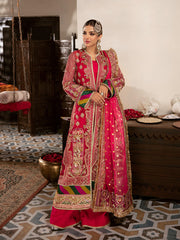 Kameez Trouser and Dupatta Pink Pakistani Wedding Dress Online