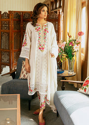 Kameez Trouser and Dupatta White Pakistani Eid Dress