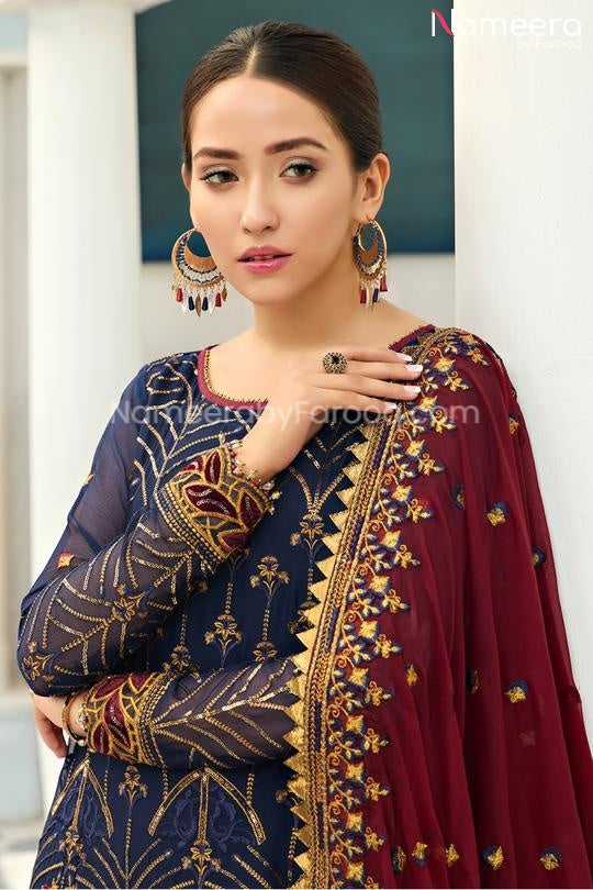 ﻿Ladies Chiffon Dress for Eid