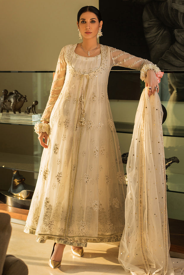 Latest Anarkali Pishwas Nikkah Dress Bridal Pakistani