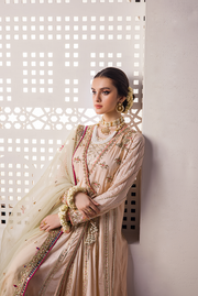Latest Angrakha Style Bridal Dress Pakistani for Nikkah