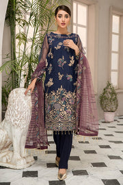 Latest Blue Kameez Salwar for Girls by Designer