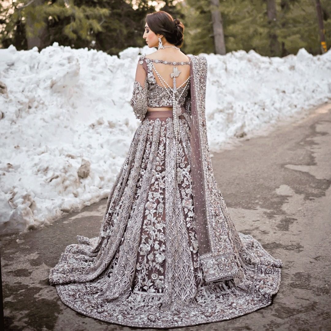 Latest Bridal Embellished Lehenga Choli and Dupatta