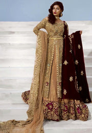 Latest Bridal Frock Lehnga With Embroidery