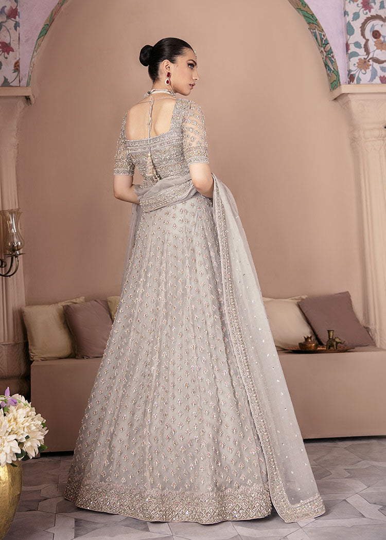 Stunning Grey Bridal Lehenga Choli for Weddings