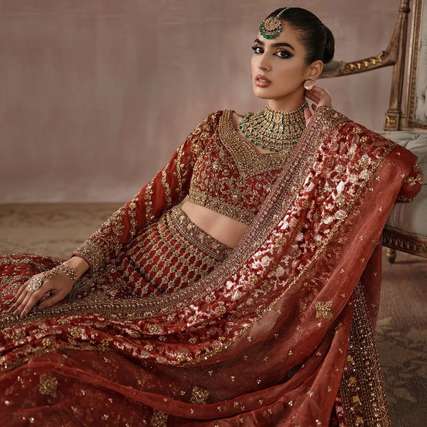 Latest Bridal Lehenga Choli and Dupatta Indian Bridal Dress