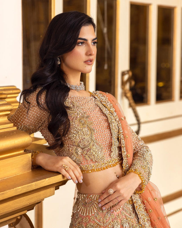 Latest Bridal Lehenga Choli and Dupatta Indian Bridal Wear