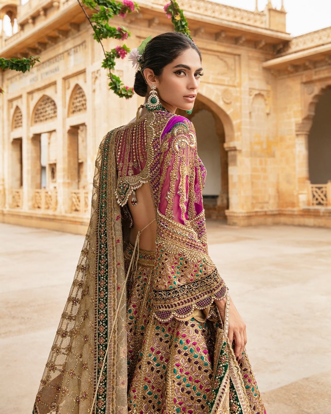 Lavish Purple Pakistani Bridal Lehenga Choli for Weddings