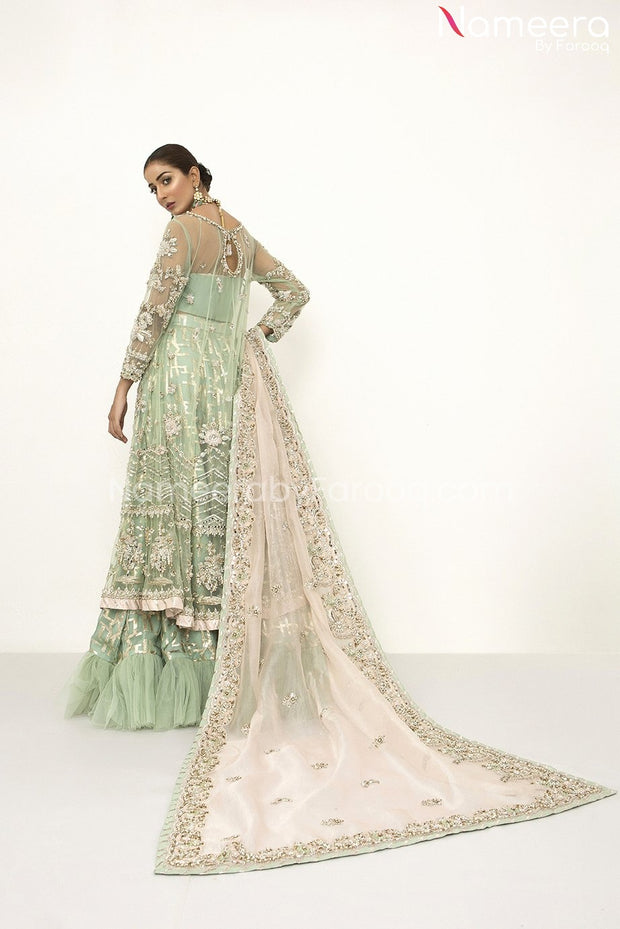 Latest Bridal Lehenga in Aqua