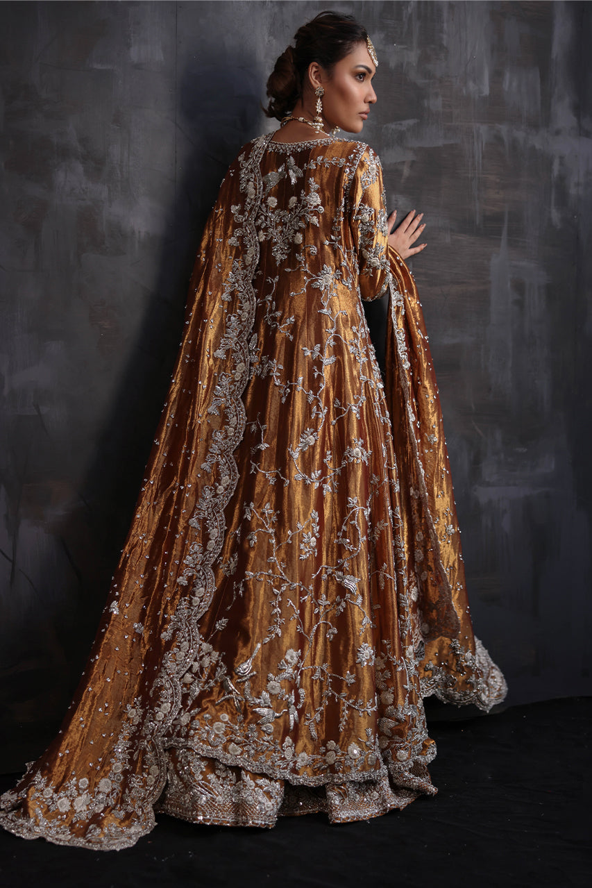 Premium Pakistani Bridal Lehenga with Embellished Frock