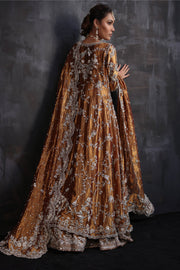 Latest Bridal Lehenga with Embellished Frock and Dupatta Dress