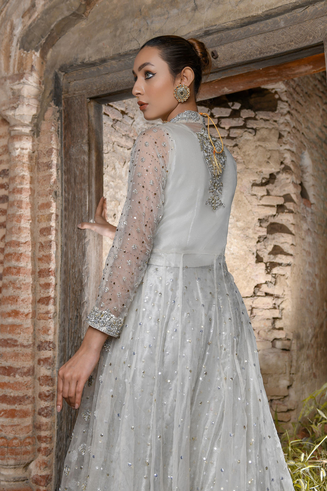 Latest Bridal Lehenga with Front Open Long Frock Dress Online