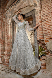 Latest Bridal Lehenga with Front Open Long Frock Dress