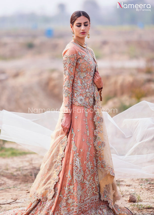 Latest Bridal Lehenga with Short Kurti for Wedding Overall Look