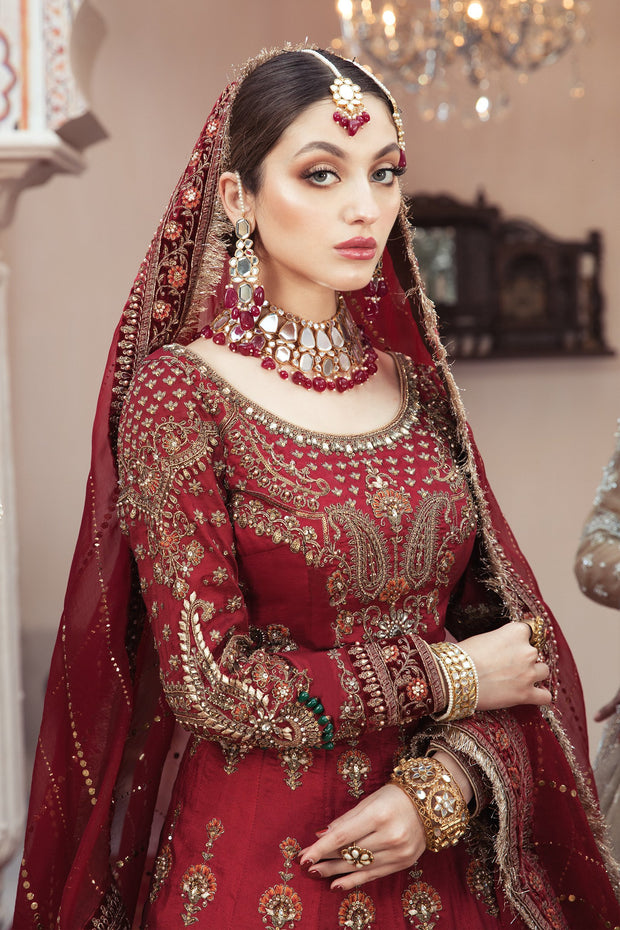 Latest Bridal Red Lehenga Blouse Dupatta Dress Online