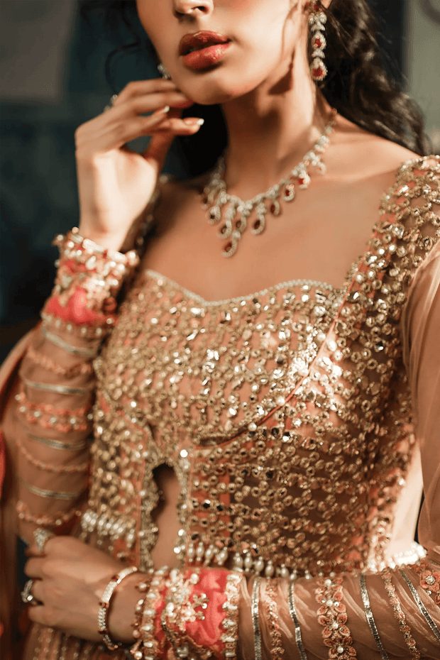 Latest Bridal Wedding Dress in Open Gown and Lehenga Style