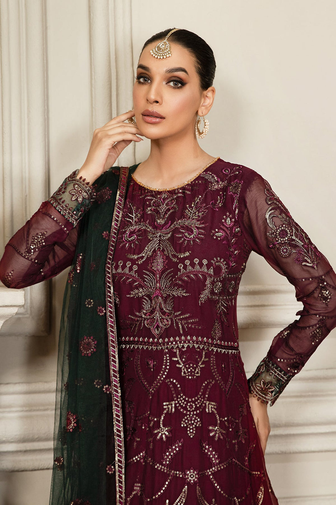 Majestic Pishwas & Lehenga Bridal Dress - Premium Quality