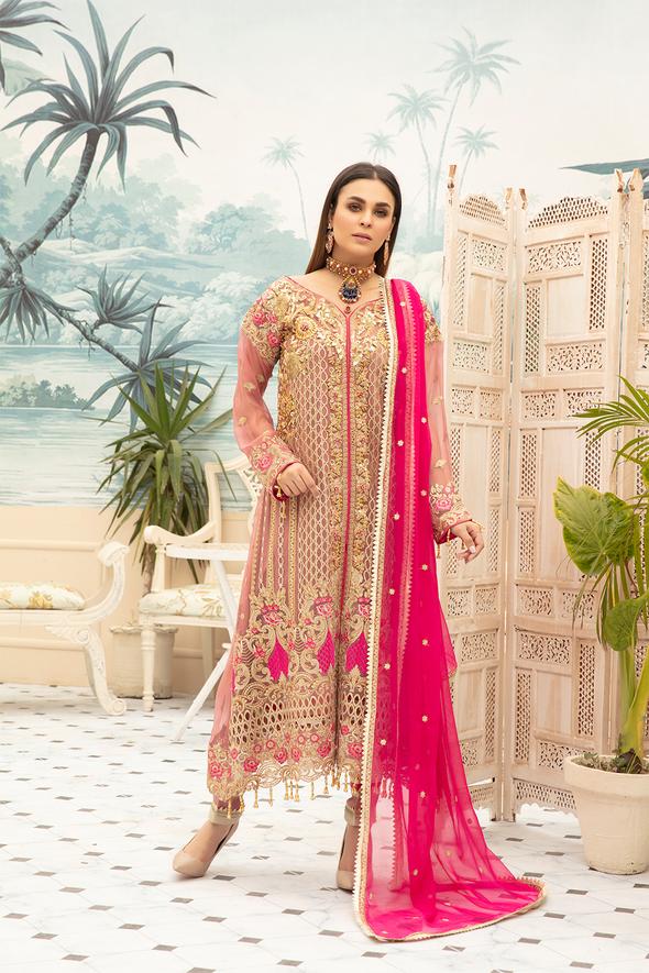 Latest Chiffon Eid Dress 2020 for Women Overall Look