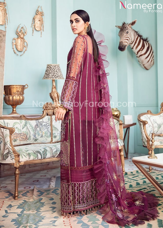 Chiffon Pakistani Dress Design 