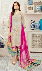Latest Chiffon Party Dress with Embroidery 