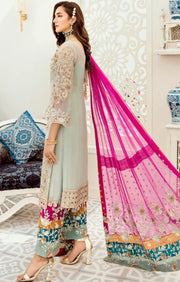 Latest Chiffon Party Dress with Embroidery