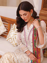 Latest Chiffon White Salwar Kameez Dupatta Pakistani Eid Dress Online