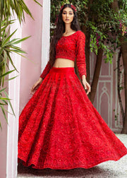 Latest Choli and Red Lehenga for Bride