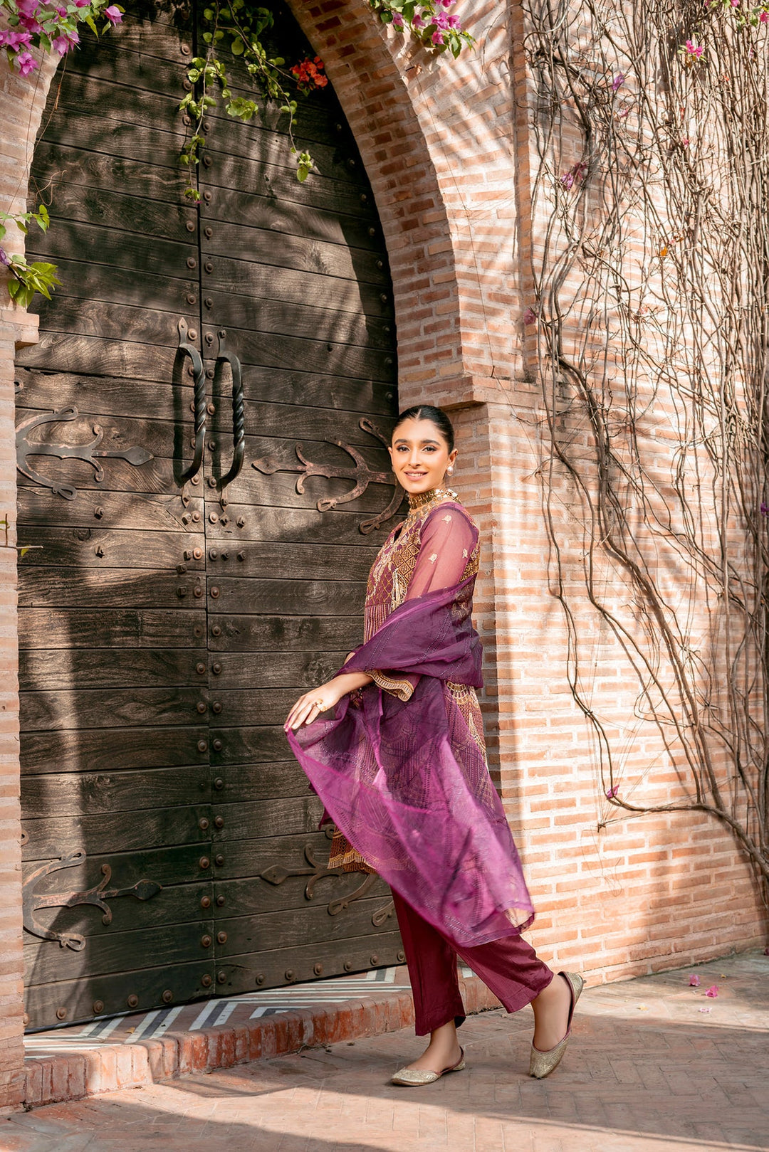 Latest Classy Pakistani Peplum Frock and Trouser Dress for Eid