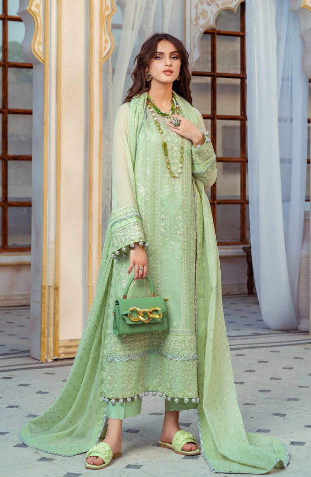 Buy Cotton Net Salwar Kameez Pakistani Embroidered Dress – Nameera