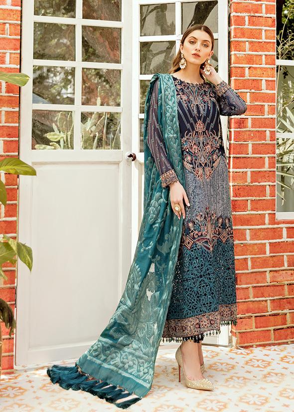 Latest Crinkle Chiffon Dress for Party