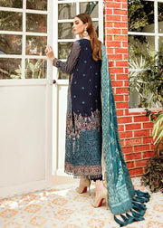 Latest Crinkle Chiffon Dress for Party Backside Look