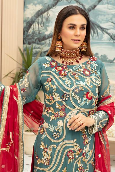Latest Designer Chiffon Wear for Eid Close Up