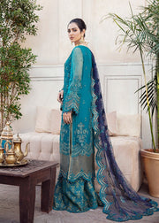 Latest Designer Orgaza Suit with Embroidery
