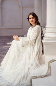 Latest Elegant Kameez Trouser Dupatta White Dress Pakistani