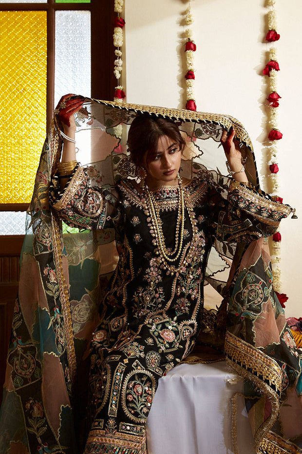 Latest Elegant Kameez Trouser Pakistani Black Dress for Wedding