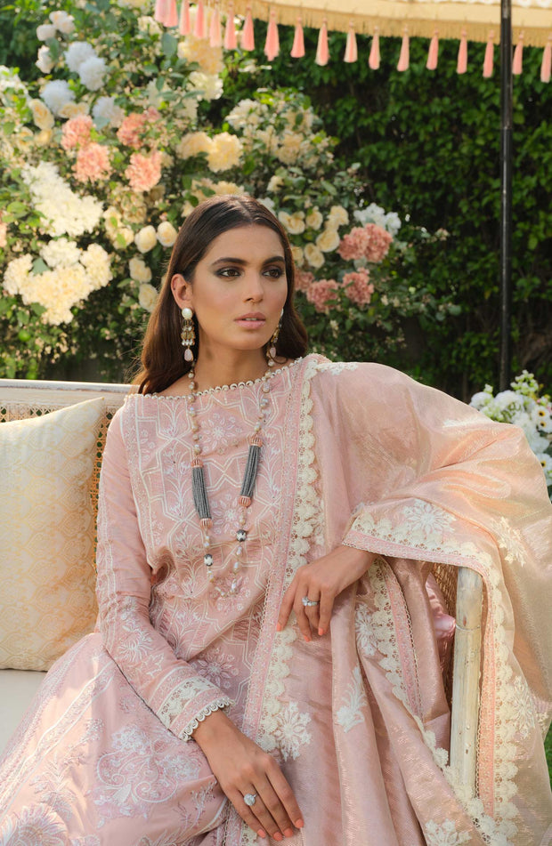 Latest Elegant Pink Salwar Kameez Dupatta Pakistani Eid Dress