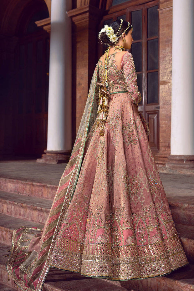 Latest Embellished Bridal Lehenga Choli and Net Dupatta Wedding Dress in Premium Tissue Fabric