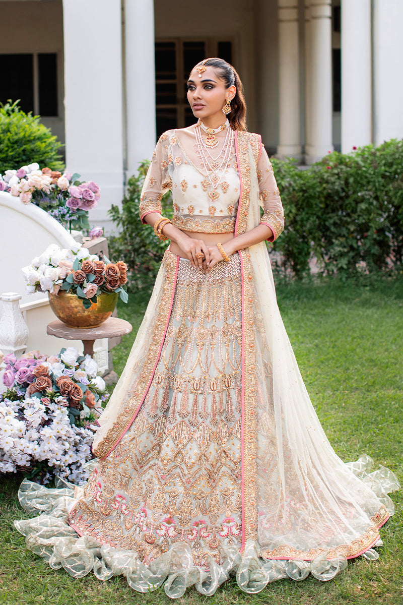 Luxury Embellished Pakistani Bridal Lehenga with Choli