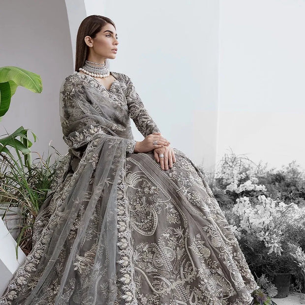 Buy Grey Bridal Lehenga Choli and Dupatta Dress New Jersey