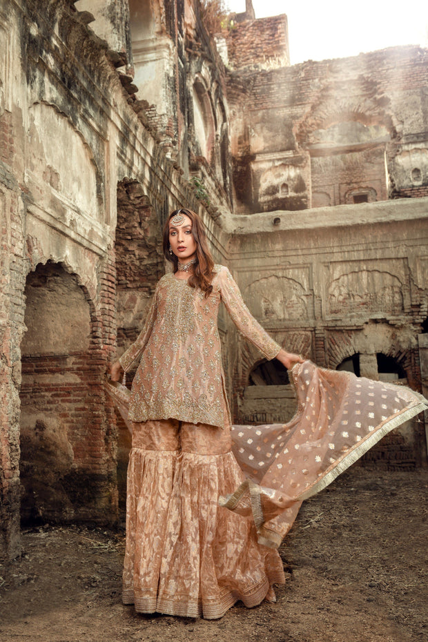 Latest Embellished Pakistani Gharara Dress for Wedding