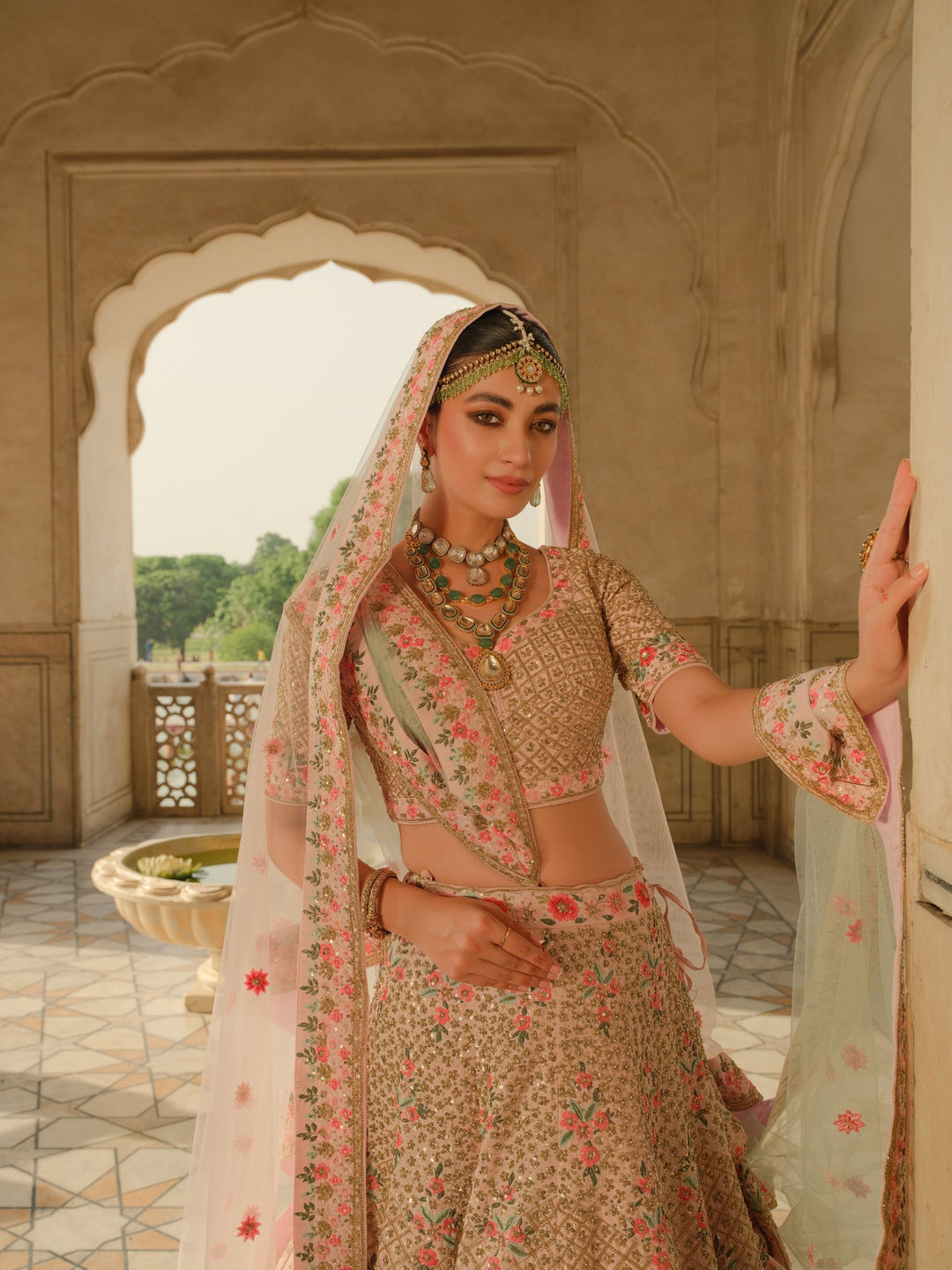 Embellished Pakistani Bridal Lehenga Choli for Weddings