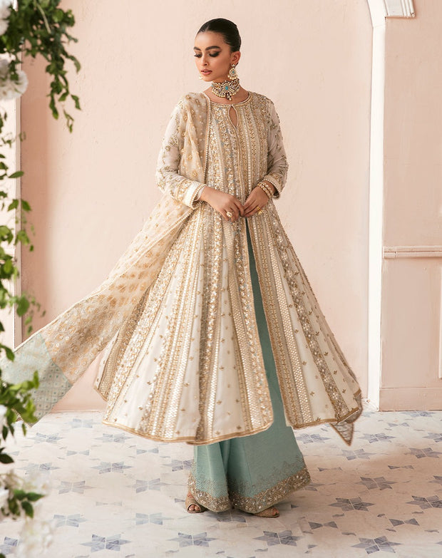 Latest Embellished Sharara Kameez Pakistani Wedding Dress