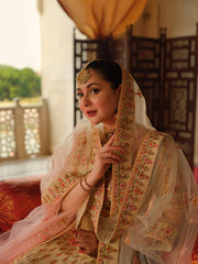 Latest Embroidered Bridal Lehenga Choli and Dupatta Dress