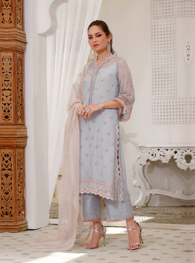 Latest Embroidered Chiffon Salwar Kameez Pakistani Eid Dress