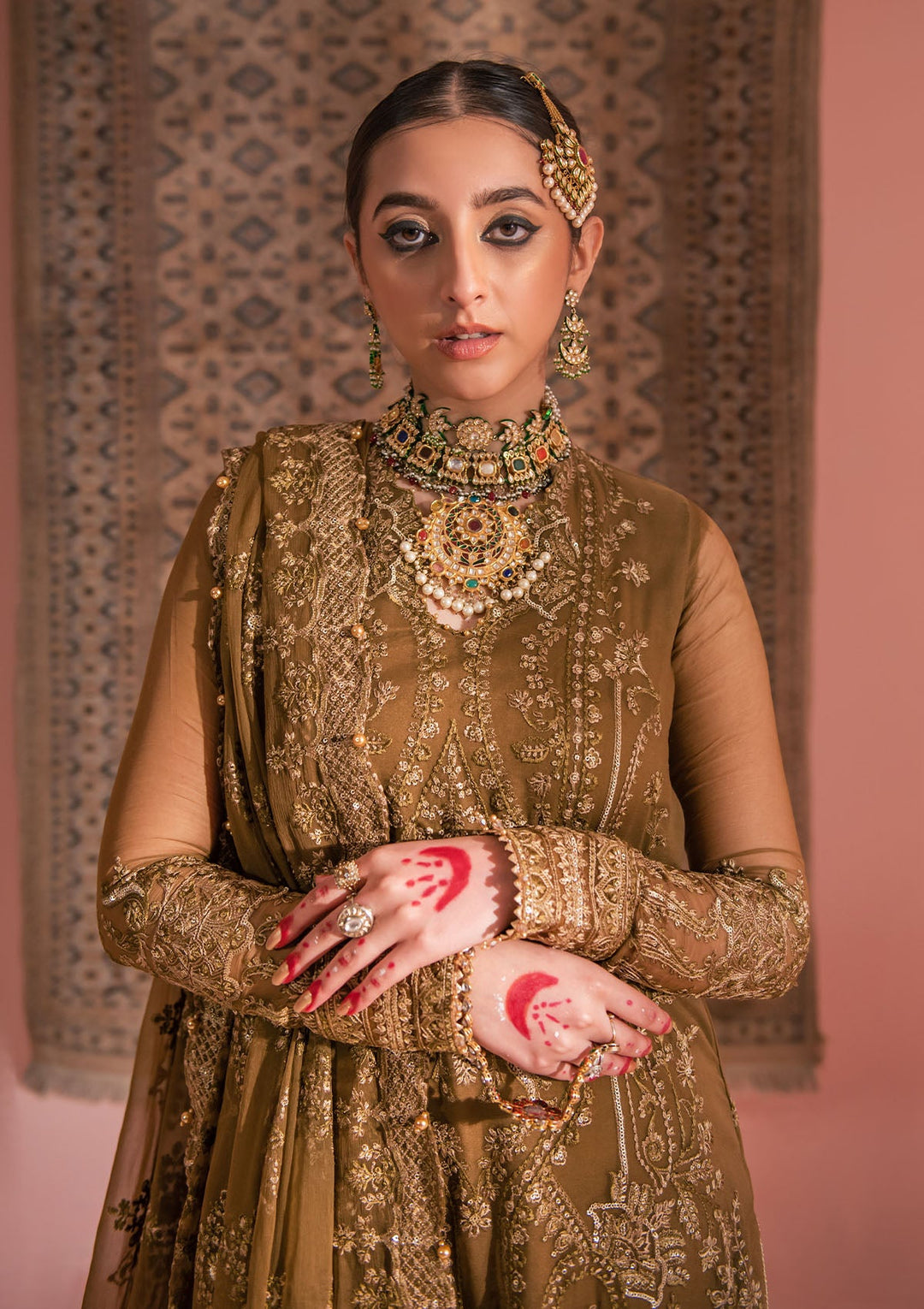 Latest Embroidered Kameez Trouser Pakistani Wedding Dress