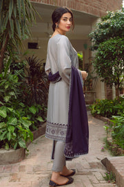Latest Embroidered Lawn Dress in Kameez Trouser Dupatta Style